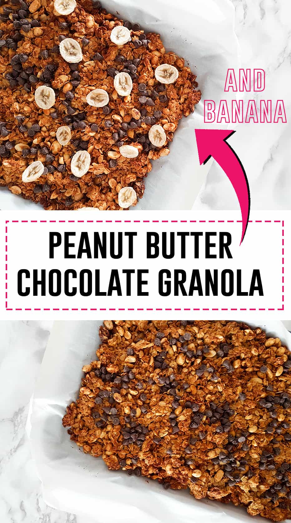 Peanut Butter Chocolate Granola -Do you love peanut butter? Do you love chocolate? Then this granola is perfect for you!